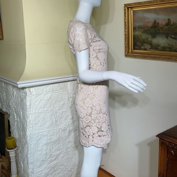 Vince Camuto Ballerina Pink Lace Sheath Dress - Picture 4 of 14